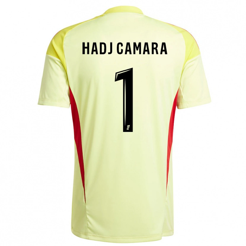Danxen Kid El Hadj Camara #1 Light Yellow Black Goalkeeper Jersey 2025/26 T-Shirt