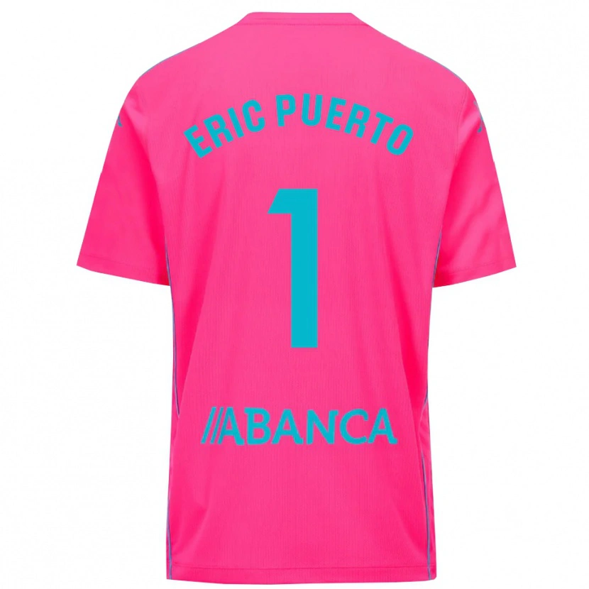 Danxen Kid Eric Puerto #1 Deep Pink Black Goalkeeper Jersey 2025/26 T-Shirt