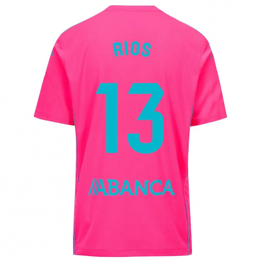 Danxen Kid Hugo Rios #13 Deep Pink Black Goalkeeper Jersey 2025/26 T-Shirt
