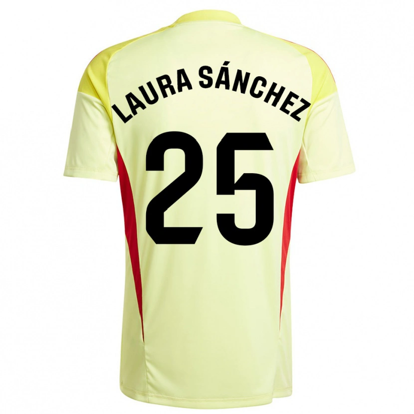 Danxen Kid Laura Sánchez Comuñas #25 Light Yellow Black Goalkeeper Jersey 2025/26 T-Shirt