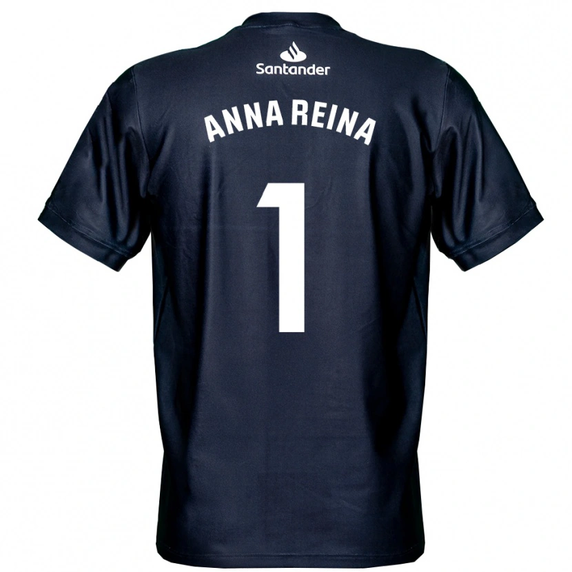 Danxen Kid Anna Reina Toro #1 Midnight Blue White Goalkeeper Jersey 2025/26 T-Shirt
