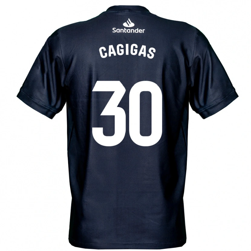 Danxen Kid Iván Cagigas #30 Midnight Blue White Goalkeeper Jersey 2025/26 T-Shirt