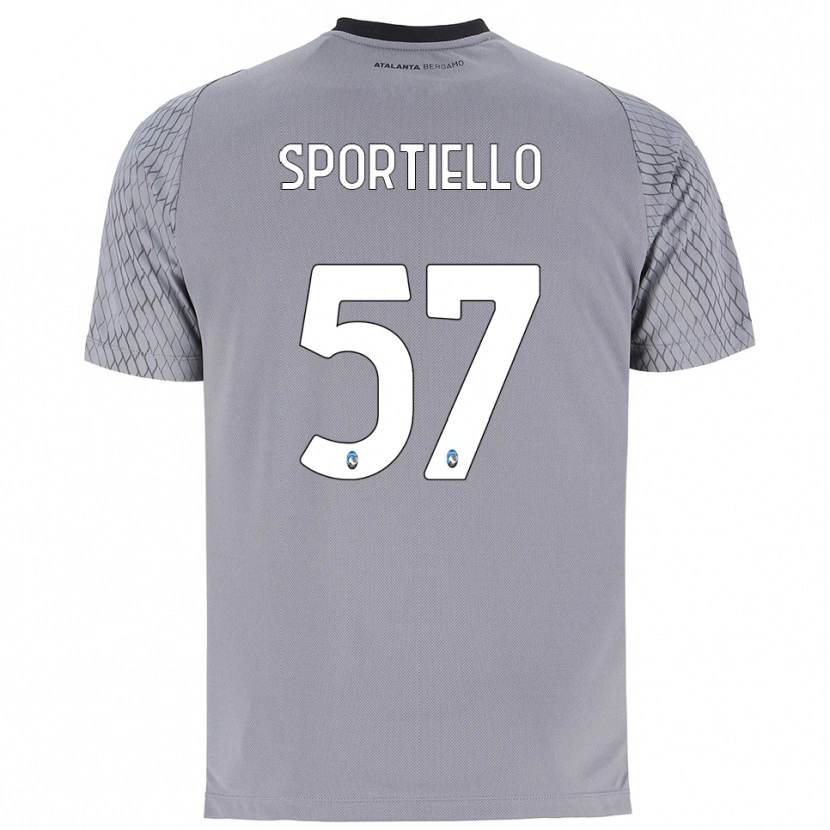 Danxen Kid Marco Sportiello #57 Gray Blue Red Goalkeeper Jersey 2025/26 T-Shirt