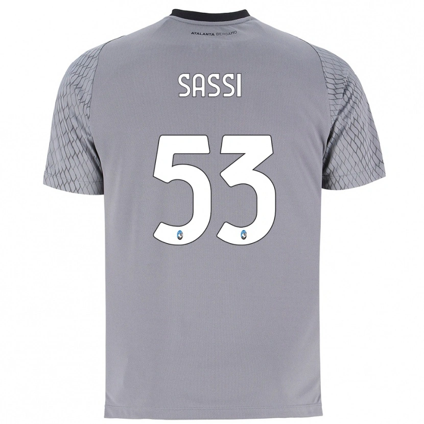 Danxen Kid Jacopo Sassi #53 Gray Blue Red Goalkeeper Jersey 2025/26 T-Shirt