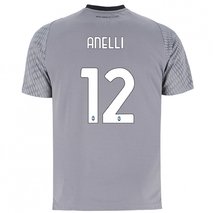 Danxen Kid Alessandro Anelli #12 Gray Blue Red Goalkeeper Jersey 2025/26 T-Shirt