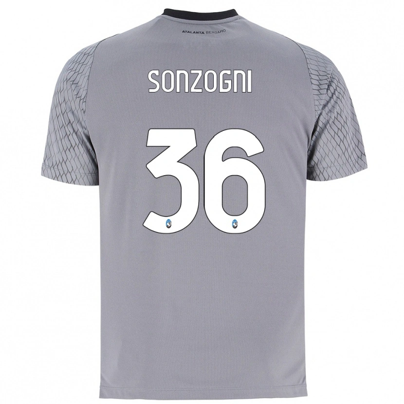 Danxen Kid Mattia Sonzogni #36 Gray Blue Red Goalkeeper Jersey 2025/26 T-Shirt