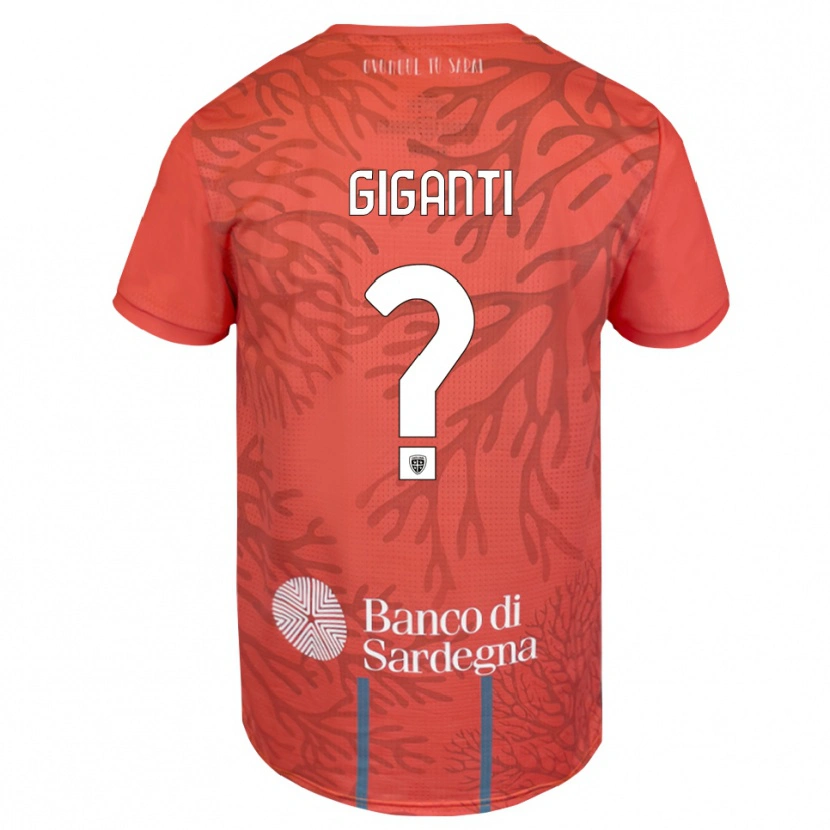 Danxen Kid Michele Giganti #0 Orange Red White Goalkeeper Jersey 2025/26 T-Shirt