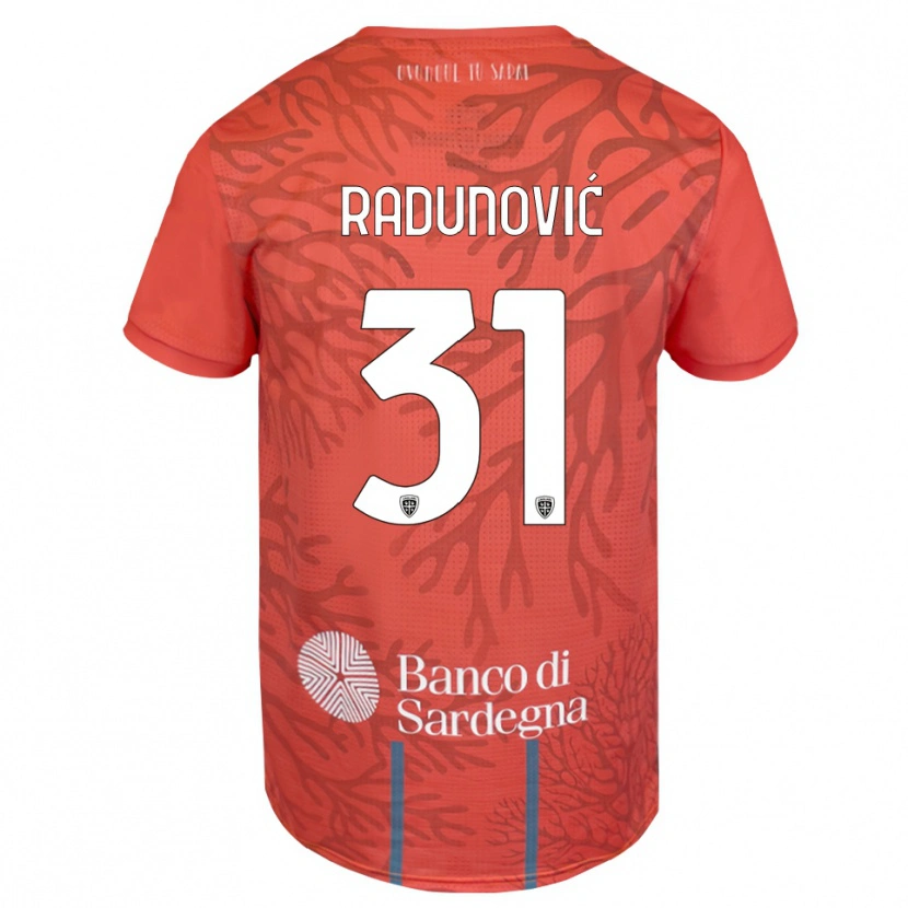 Danxen Kid Boris Radunović #31 Orange Red White Goalkeeper Jersey 2025/26 T-Shirt