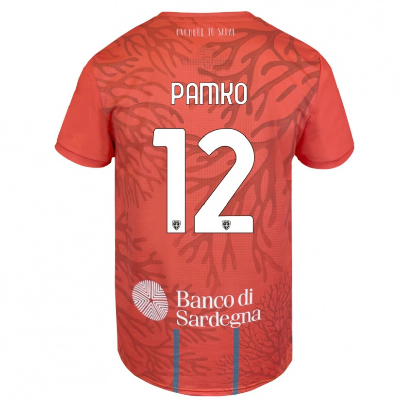 Danxen Kid Dmytro Panko #12 Orange Red White Goalkeeper Jersey 2025/26 T-Shirt