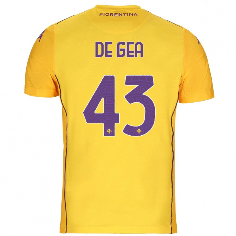 Danxen Kid David de Gea #43 Orange Yellow Purple Goalkeeper Jersey 2025/26 T-Shirt