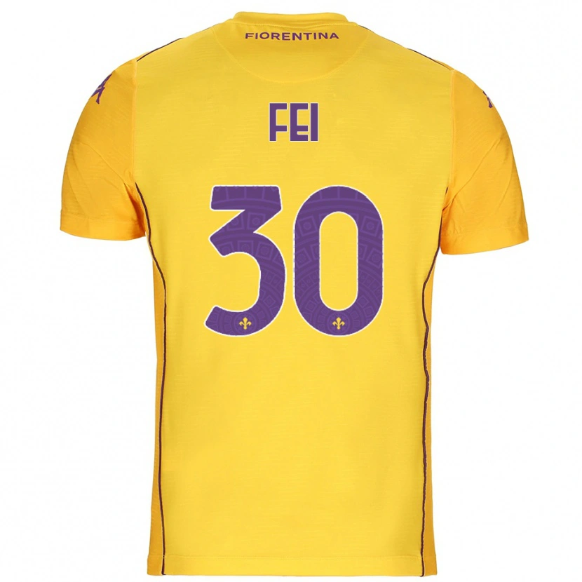 Danxen Kid Gianmaria Fei #30 Orange Yellow Purple Goalkeeper Jersey 2025/26 T-Shirt