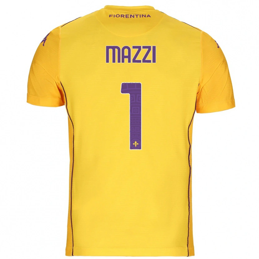 Danxen Kid Tommaso Mazzi #1 Orange Yellow Purple Goalkeeper Jersey 2025/26 T-Shirt