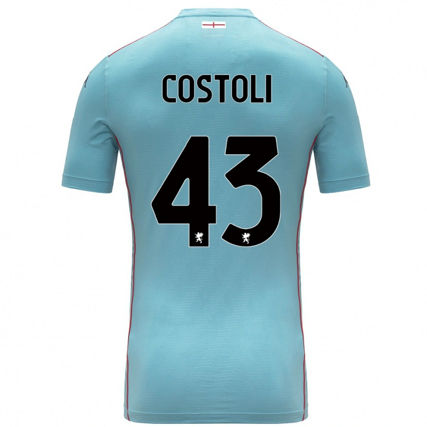 Danxen Kid Lorenzo Costoli #43 Blue Grey Goalkeeper Jersey 2025/26 T-Shirt
