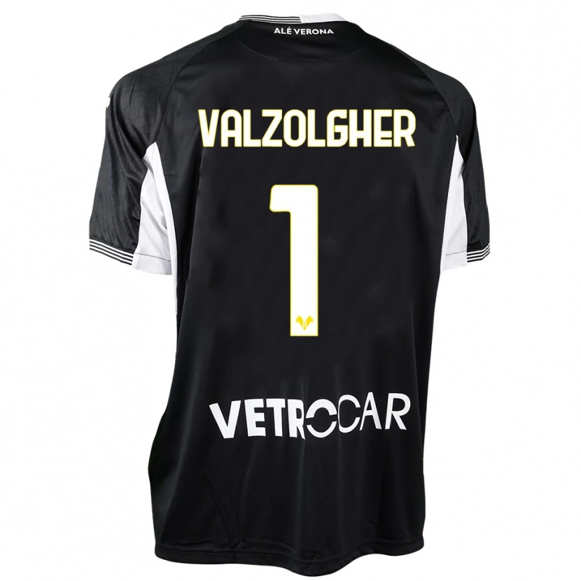 Danxen Kid Chiara Valzolgher #1 Black White Goalkeeper Jersey 2025/26 T-Shirt