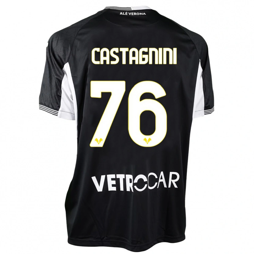 Danxen Kid Mirko Castagnini #76 Black White Goalkeeper Jersey 2025/26 T-Shirt