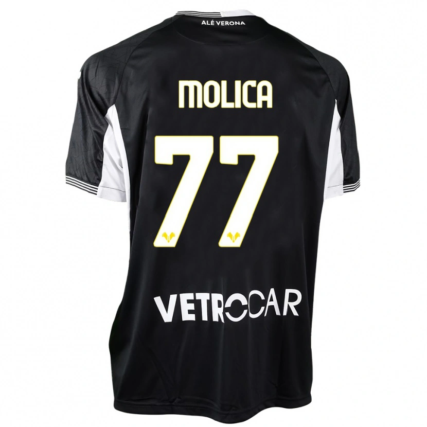 Danxen Kid Francesco Molica #77 Black White Goalkeeper Jersey 2025/26 T-Shirt