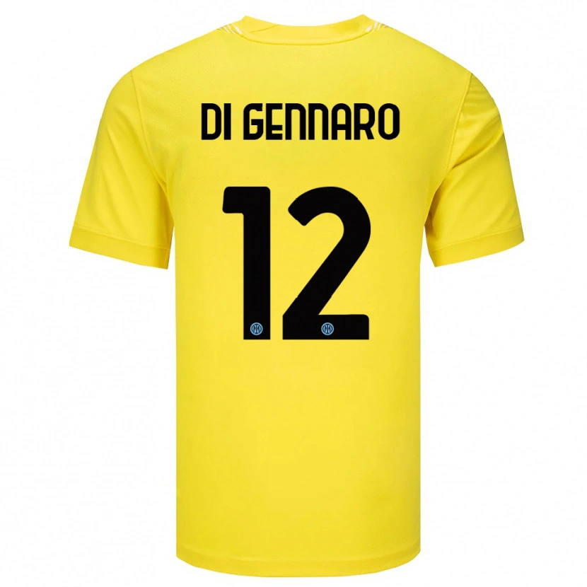 Danxen Kid Raffaele Di Gennaro #12 Light Yellow Black Goalkeeper Jersey 2025/26 T-Shirt