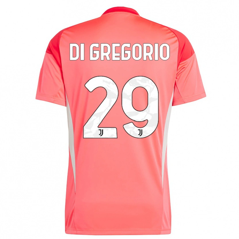 Danxen Kid Michele Di Gregorio #29 Red Orange Goalkeeper Jersey 2025/26 T-Shirt