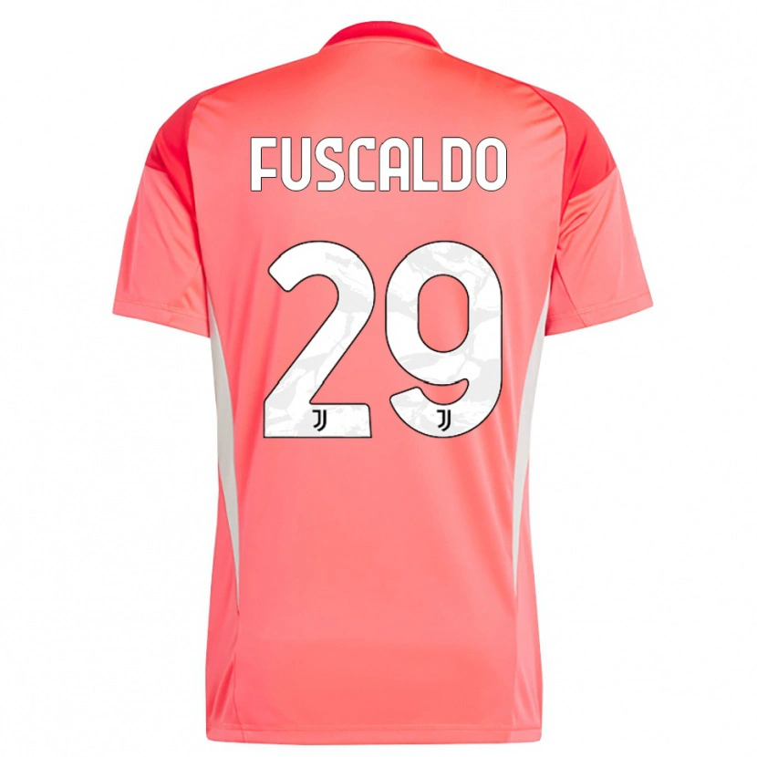 Danxen Kid Matteo Fuscaldo #29 Red Orange Goalkeeper Jersey 2025/26 T-Shirt