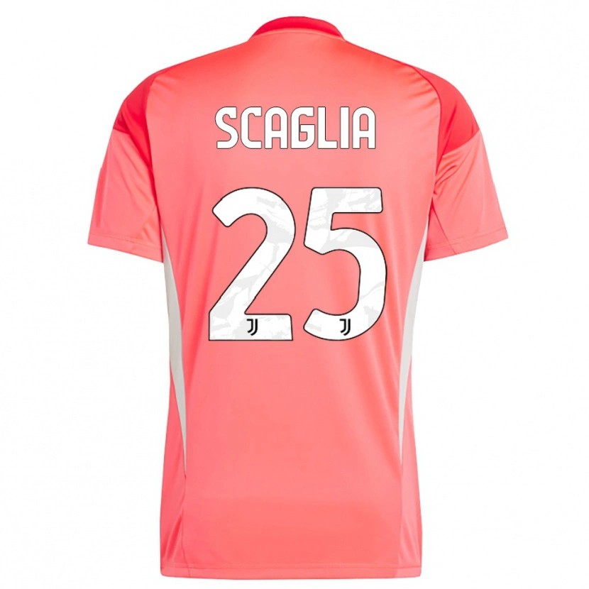 Danxen Kid Simone Scaglia #25 Red Orange Goalkeeper Jersey 2025/26 T-Shirt