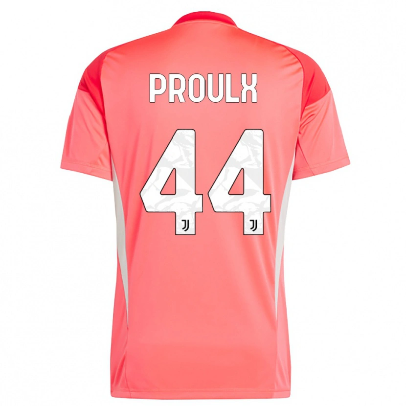 Danxen Kid Lysianne Proulx #44 Red Orange Goalkeeper Jersey 2025/26 T-Shirt