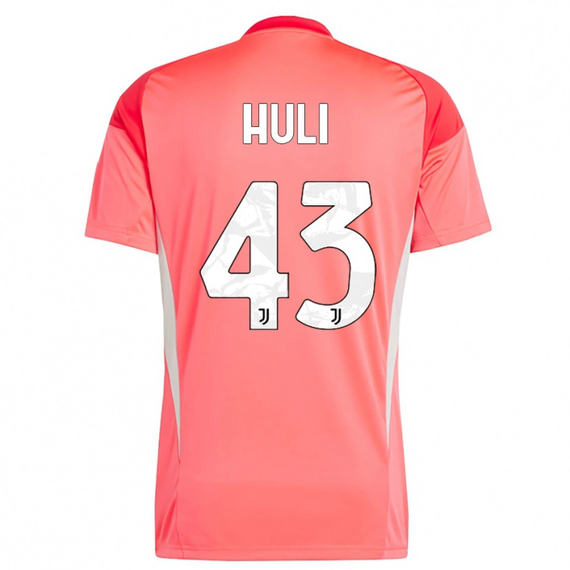 Danxen Kid Raffaele Huli #43 Red Orange Goalkeeper Jersey 2025/26 T-Shirt