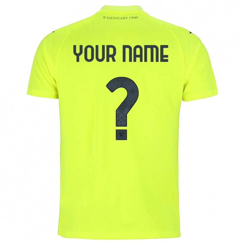 Danxen Kid SS Lazio Fluorescent Green Goalkeeper Jersey 2025/26 T-Shirt