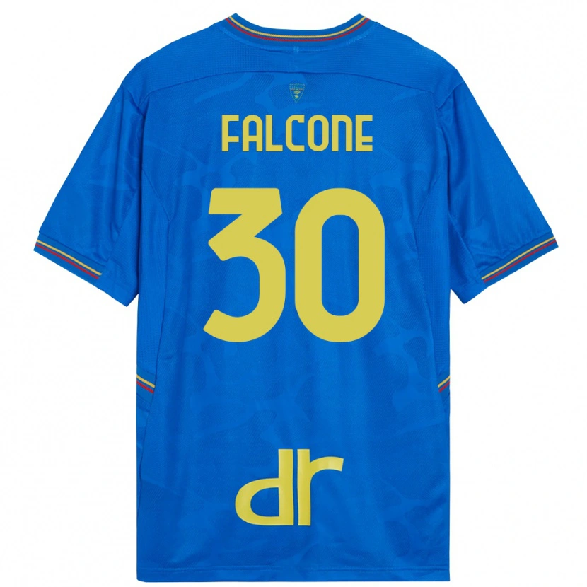 Danxen Kid Wladimiro Falcone #30 Royal Blue Brown Goalkeeper Jersey 2025/26 T-Shirt