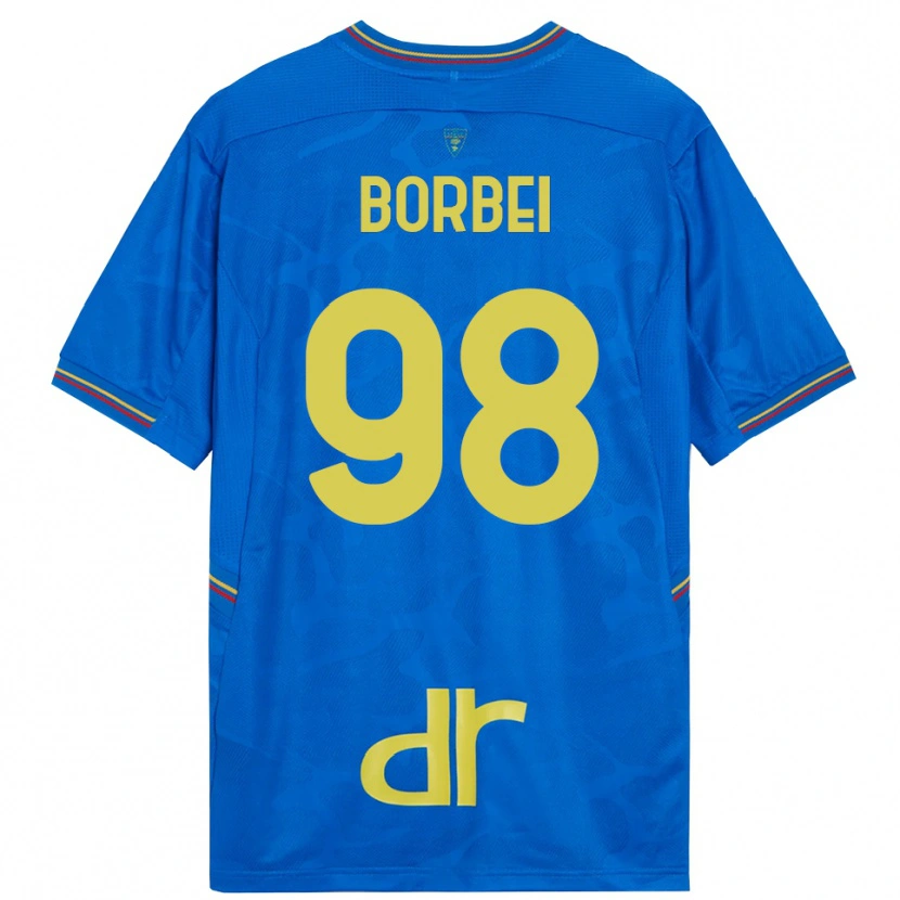 Danxen Kid Alexandru Borbei #98 Royal Blue Brown Goalkeeper Jersey 2025/26 T-Shirt