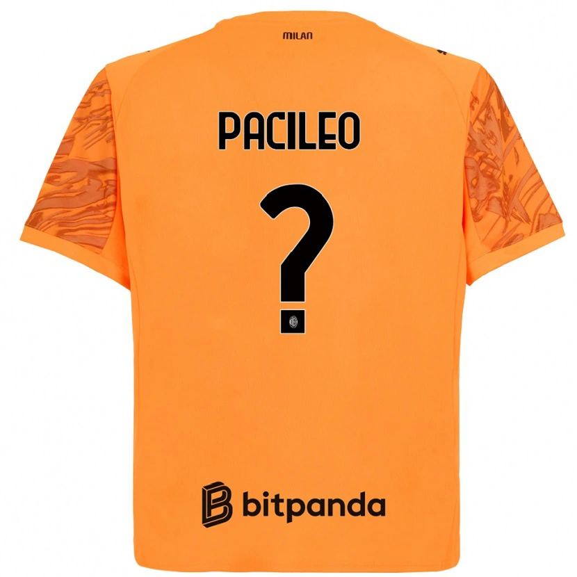 Danxen Kid Alessandro Pacileo #0 Orange Yellow Black Goalkeeper Jersey 2025/26 T-Shirt