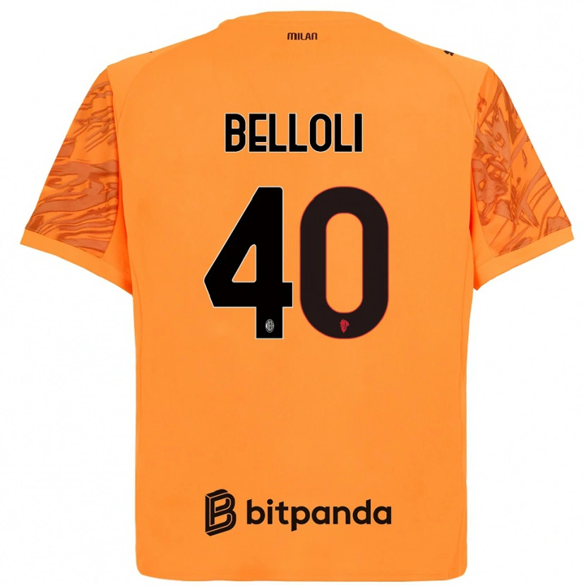 Danxen Kid Sofia Belloli #40 Orange Yellow Black Goalkeeper Jersey 2025/26 T-Shirt