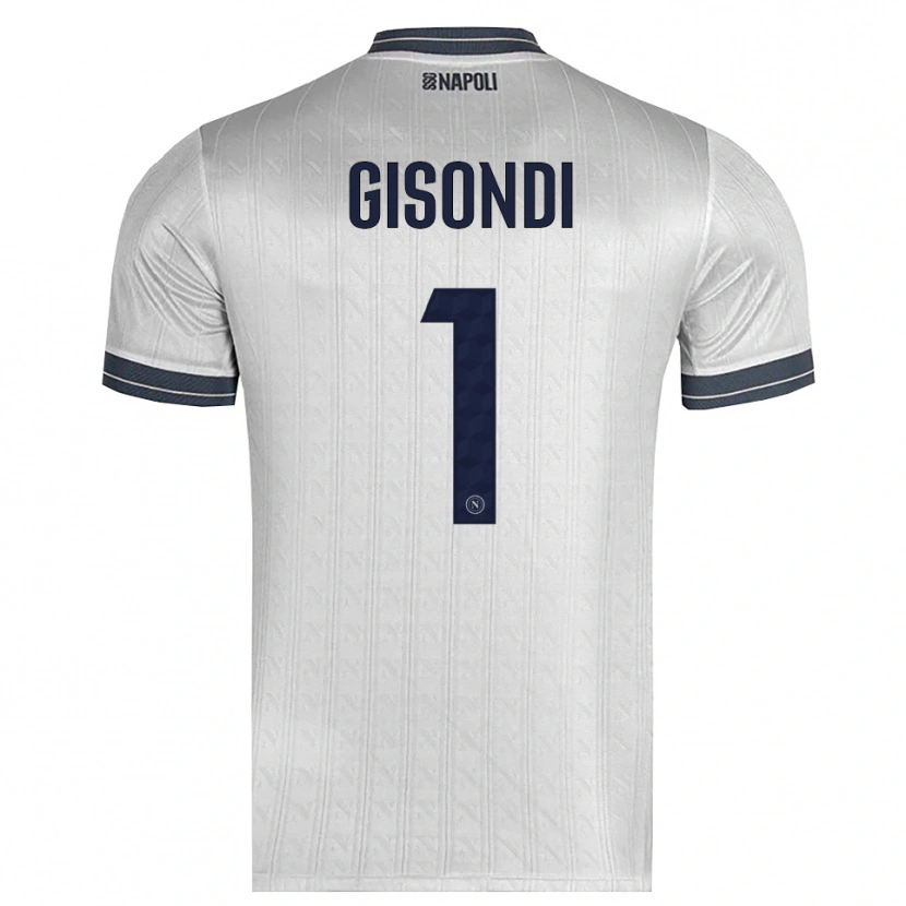 Danxen Kid Francesco Gisondi #1 Light Gray Goalkeeper Jersey 2025/26 T-Shirt