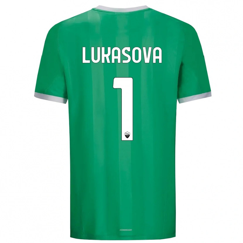Danxen Kid Olivie Lukášová #1 Green White Goalkeeper Jersey 2025/26 T-Shirt