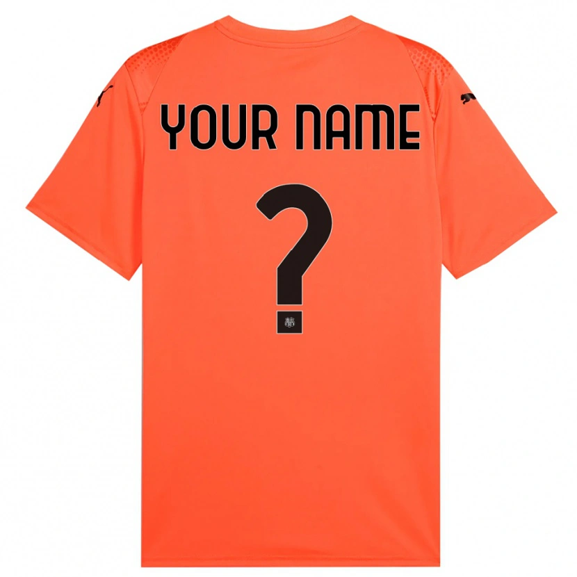 Danxen Kid US Sassuolo Orange Black Goalkeeper Jersey 2025/26 T-Shirt