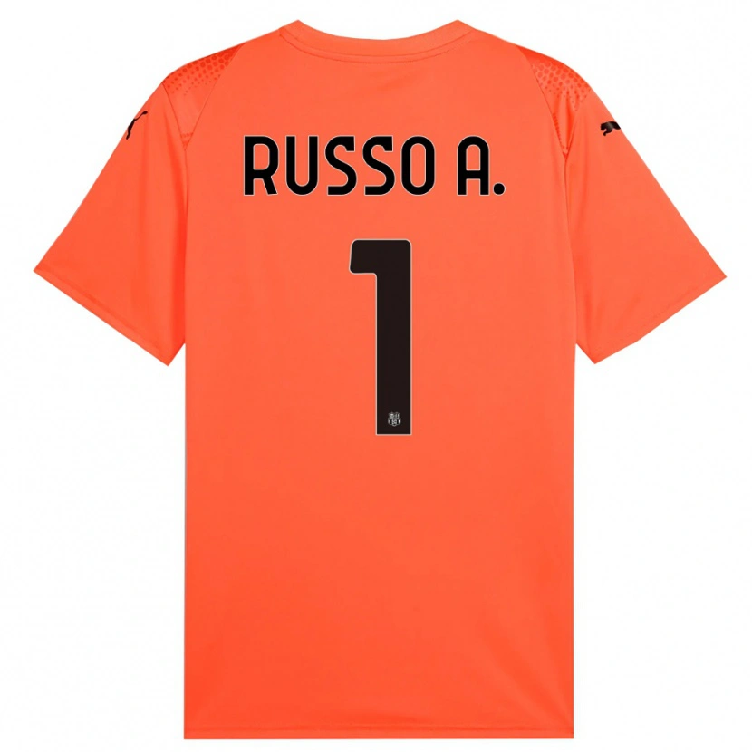 Danxen Kid Alessandro Russo #1 Orange Black Goalkeeper Jersey 2025/26 T-Shirt