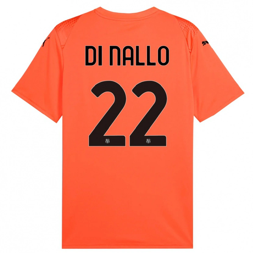 Danxen Kid Erica Di Nallo #22 Orange Black Goalkeeper Jersey 2025/26 T-Shirt