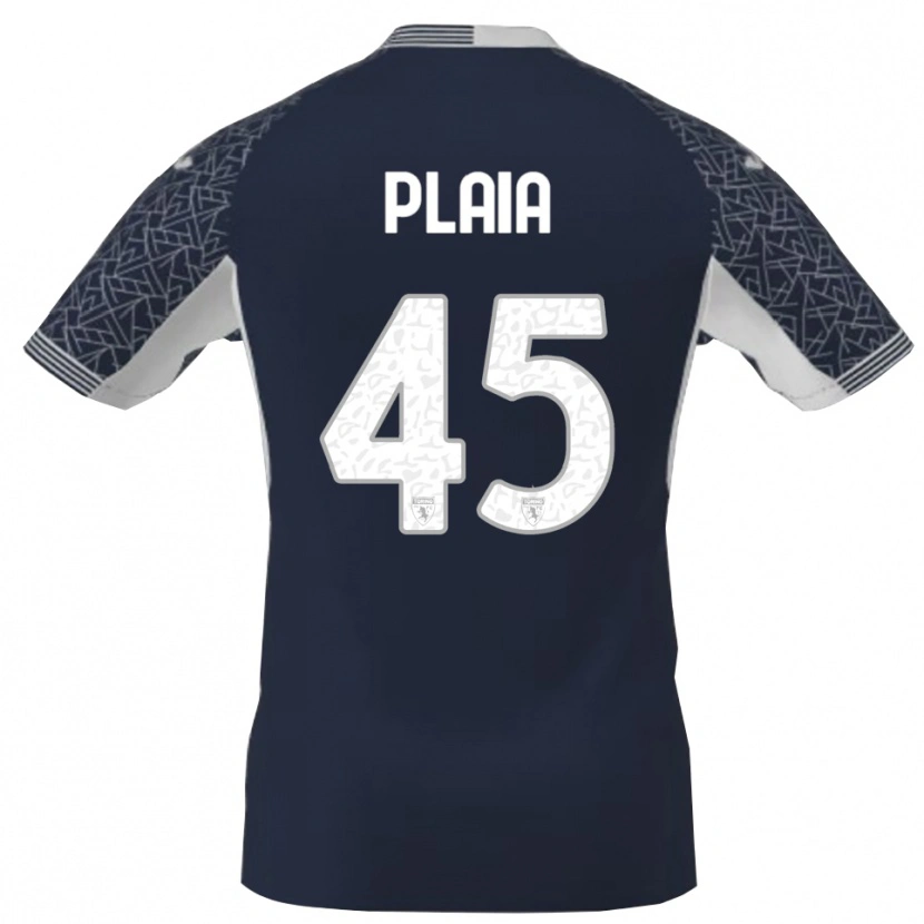 Danxen Kid Francesco Plaia #45 Blue Blck White Goalkeeper Jersey 2025/26 T-Shirt