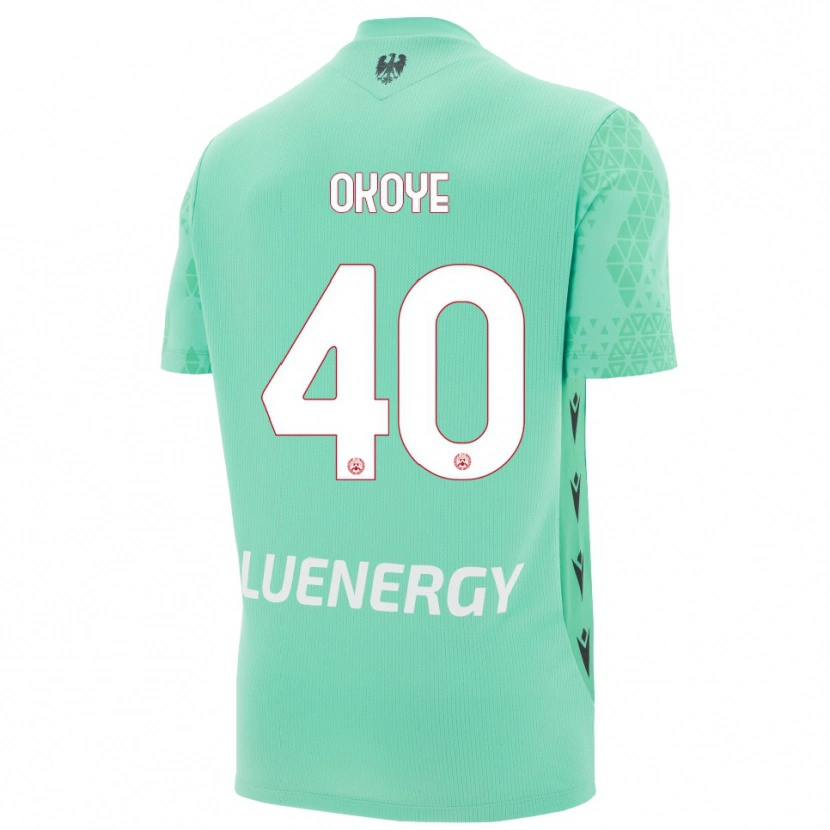 Danxen Kid Maduka Okoye #40 Aquamarine Black Goalkeeper Jersey 2025/26 T-Shirt