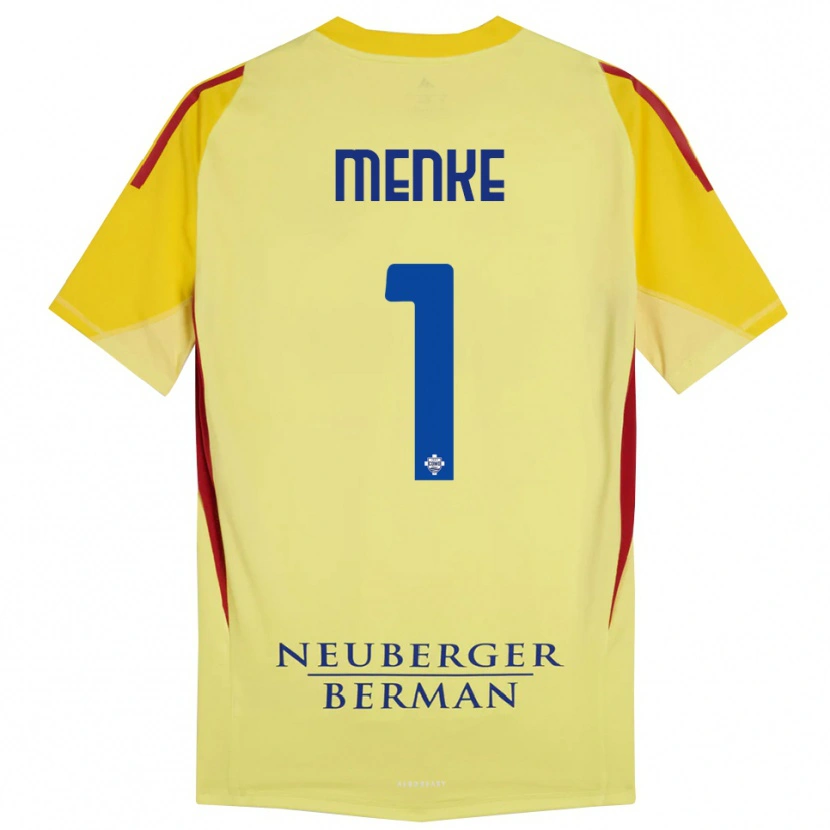 Danxen Kid Henrique Menke #1 Light Yellow Black Goalkeeper Jersey 2025/26 T-Shirt
