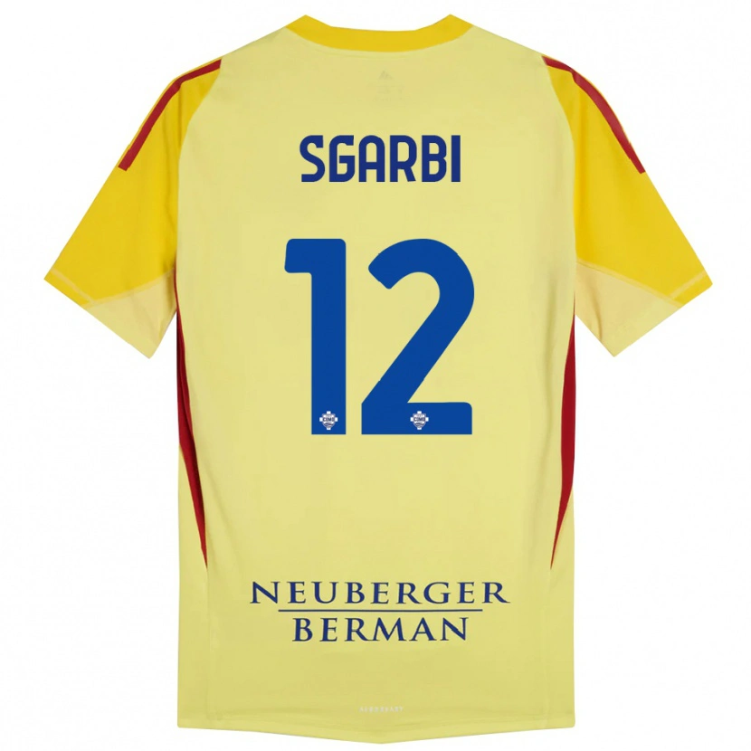 Danxen Kid Dylan Sgarbi #12 Light Yellow Black Goalkeeper Jersey 2025/26 T-Shirt