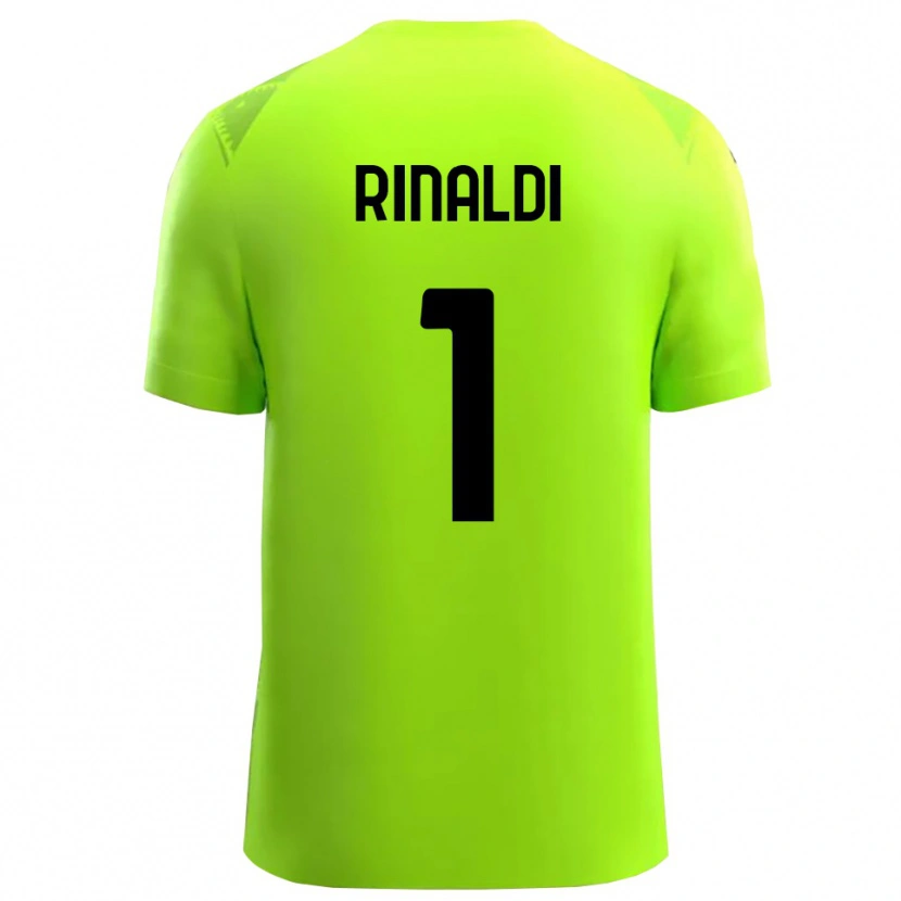 Danxen Kid Filippo Rinaldi #1 Lawn Green Black Goalkeeper Jersey 2025/26 T-Shirt