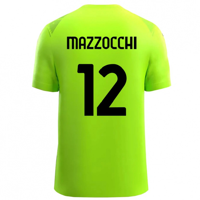 Danxen Kid Alessandro Mazzocchi #12 Lawn Green Black Goalkeeper Jersey 2025/26 T-Shirt