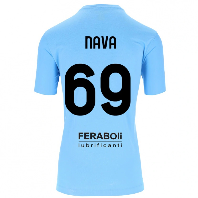 Danxen Kid Lapo Nava #69 Sky Blue Black Goalkeeper Jersey 2025/26 T-Shirt