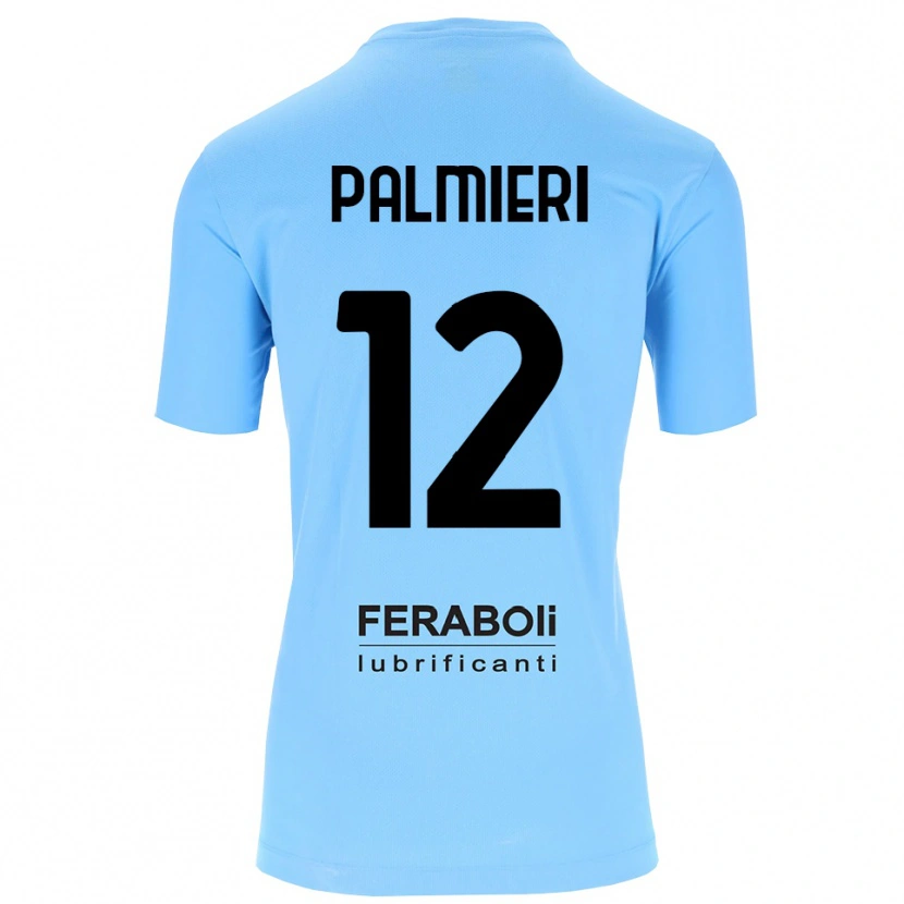 Danxen Kid Cristian Palmieri #12 Sky Blue Black Goalkeeper Jersey 2025/26 T-Shirt