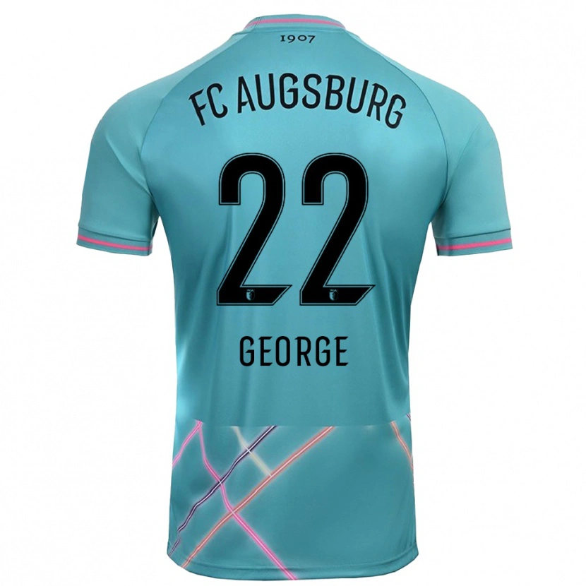 Danxen Kid Noah George #22 Light Sea Green Goalkeeper Jersey 2025/26 T-Shirt