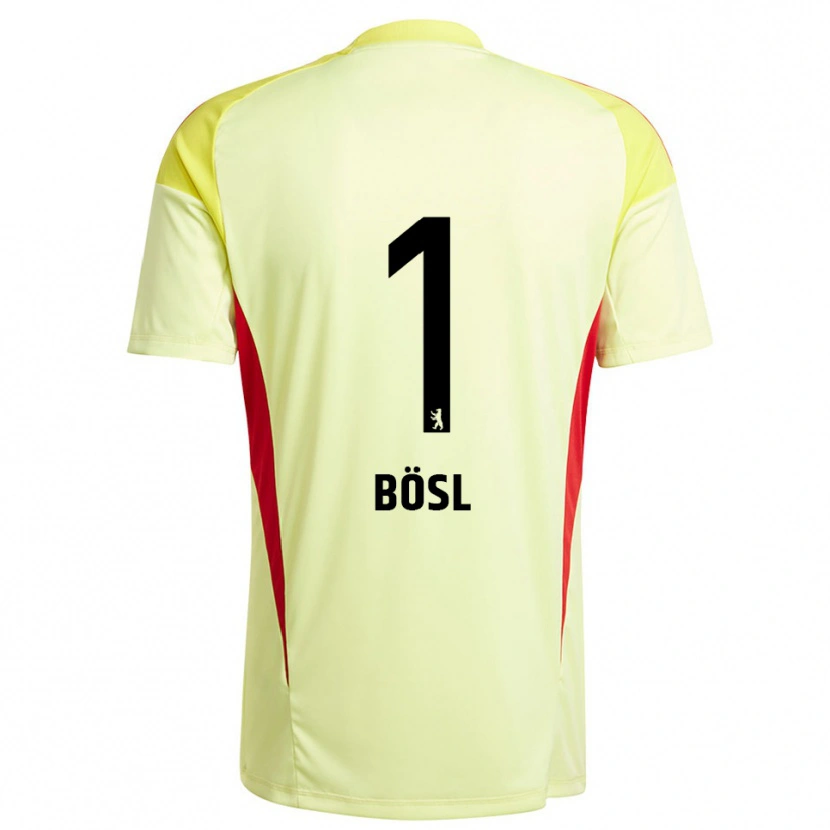Danxen Kid Cara Bösl #1 Light Yellow Black Goalkeeper Jersey 2025/26 T-Shirt
