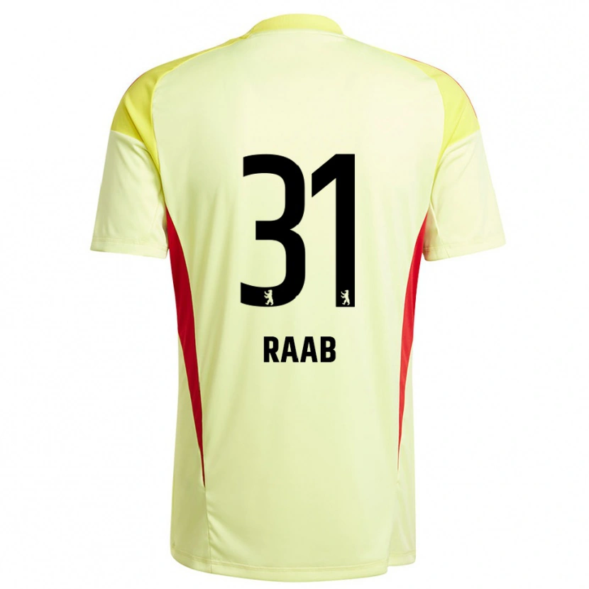 Danxen Kid Matheo Raab #31 Light Yellow Black Goalkeeper Jersey 2025/26 T-Shirt