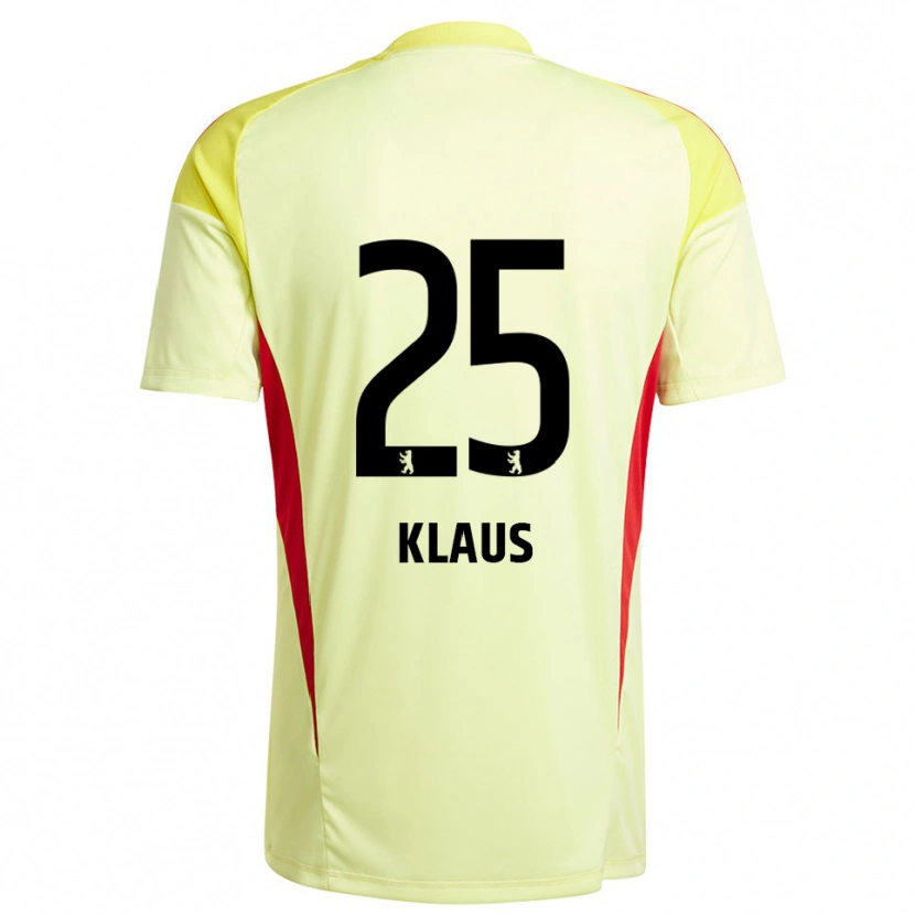 Danxen Kid Carl Klaus #25 Light Yellow Black Goalkeeper Jersey 2025/26 T-Shirt