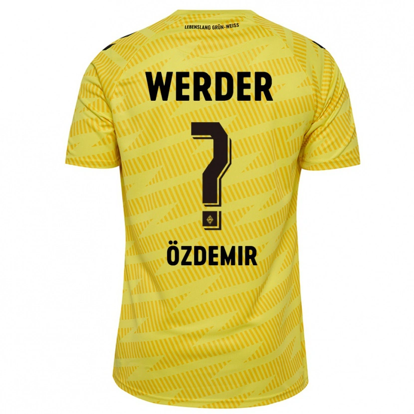 Danxen Kid Sinem Özdemir #0 Yellow Black Goalkeeper Jersey 2025/26 T-Shirt