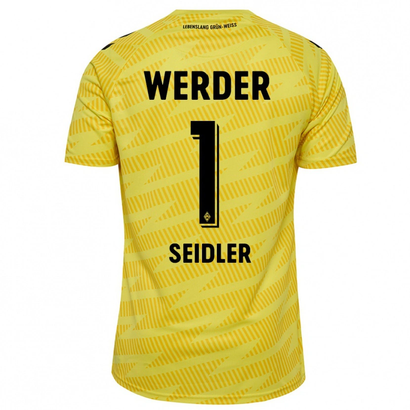 Danxen Kid Calvin Seidler #1 Yellow Black Goalkeeper Jersey 2025/26 T-Shirt